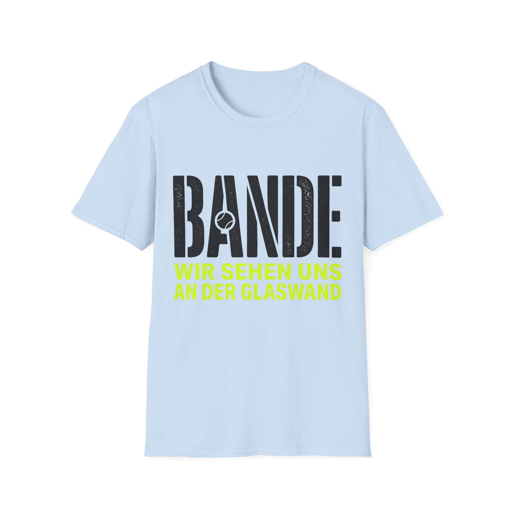 Bande wir sehen uns an der Glaswand T-Shirt