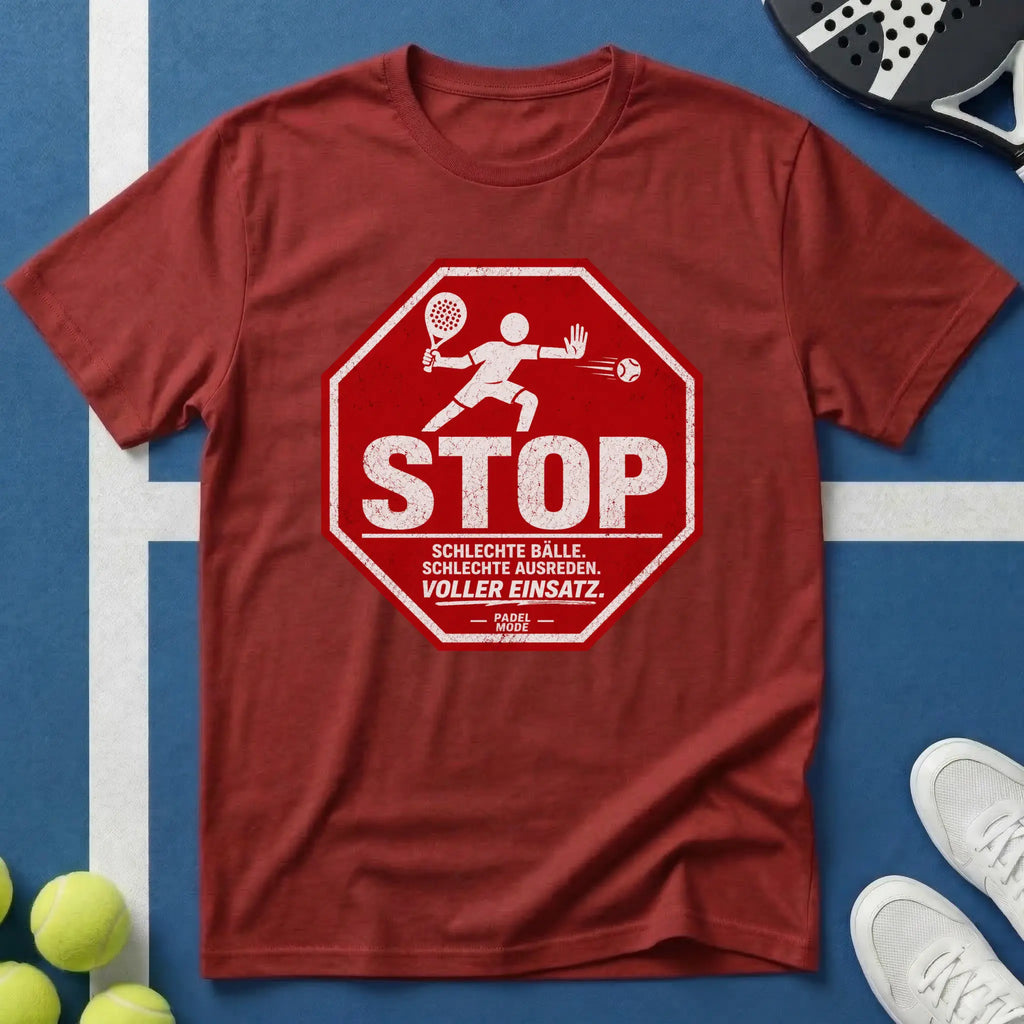 Padel Stopschild T-Shirt