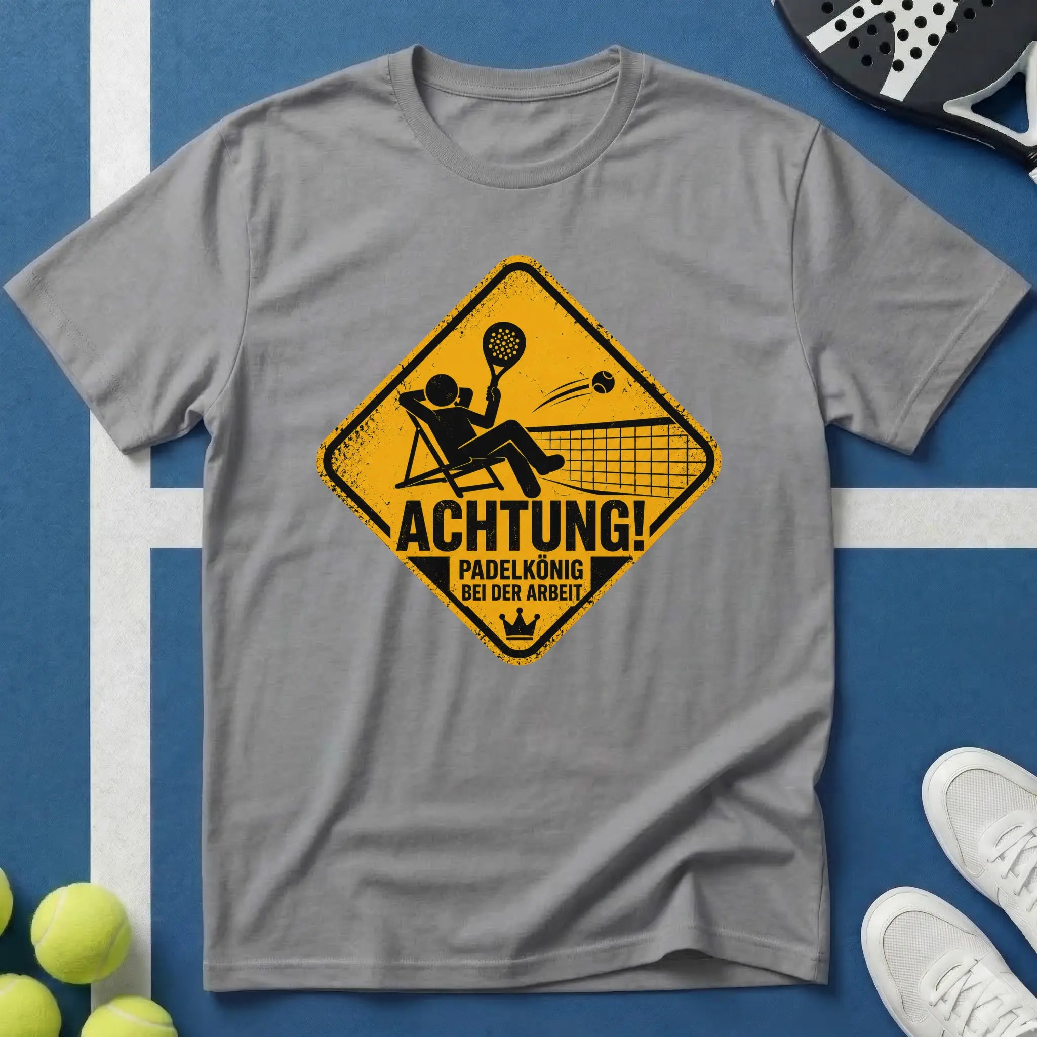 Achtung Padelkönig bei der Arbeit T-Shirt