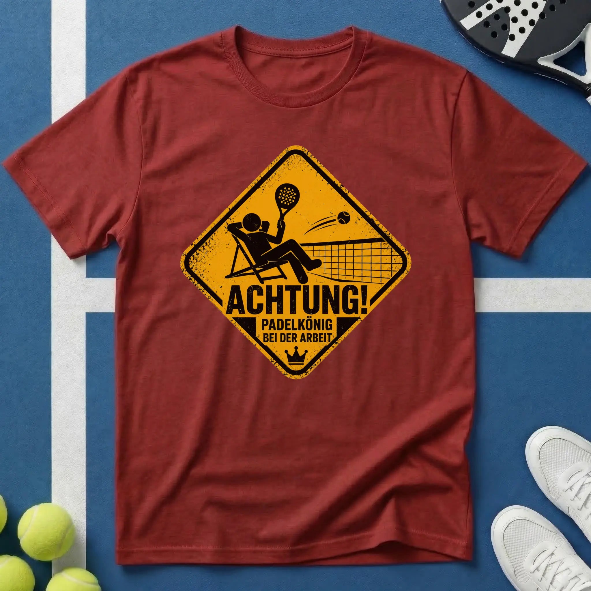 Achtung Padelkönig bei der Arbeit T-Shirt