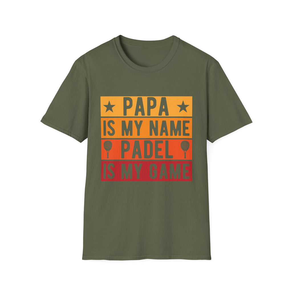 Papa my name Padel my game T-Shirt
