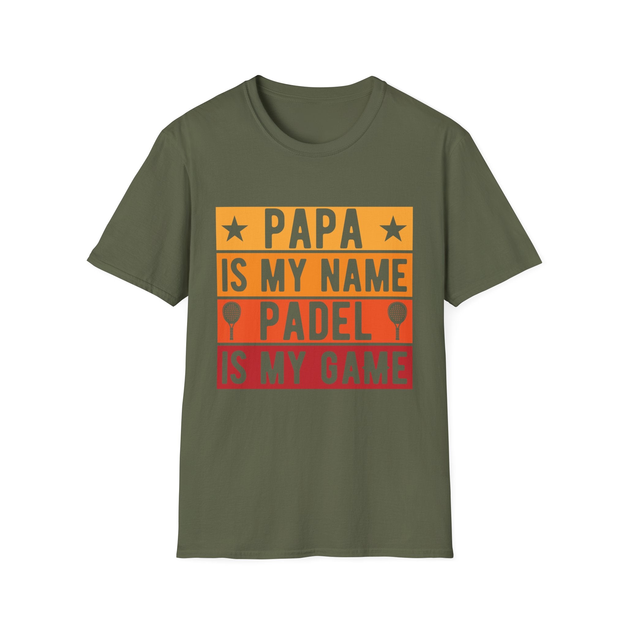 Papa my name Padel my game T-Shirt
