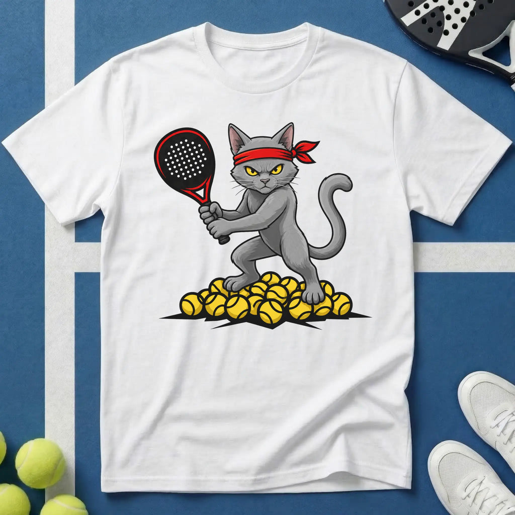 Padel Britisch Kurzhaar Katze T-Shirt