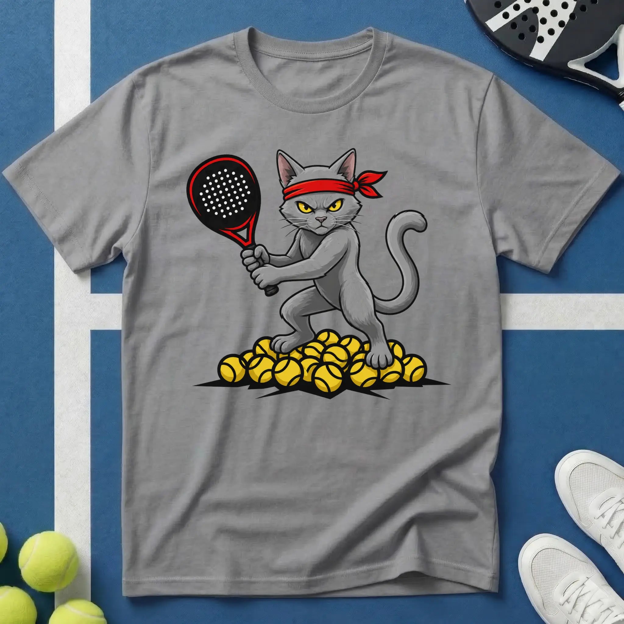 Padel Britisch Kurzhaar Katze T-Shirt