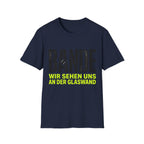 Bande wir sehen uns an der Glaswand T-Shirt
