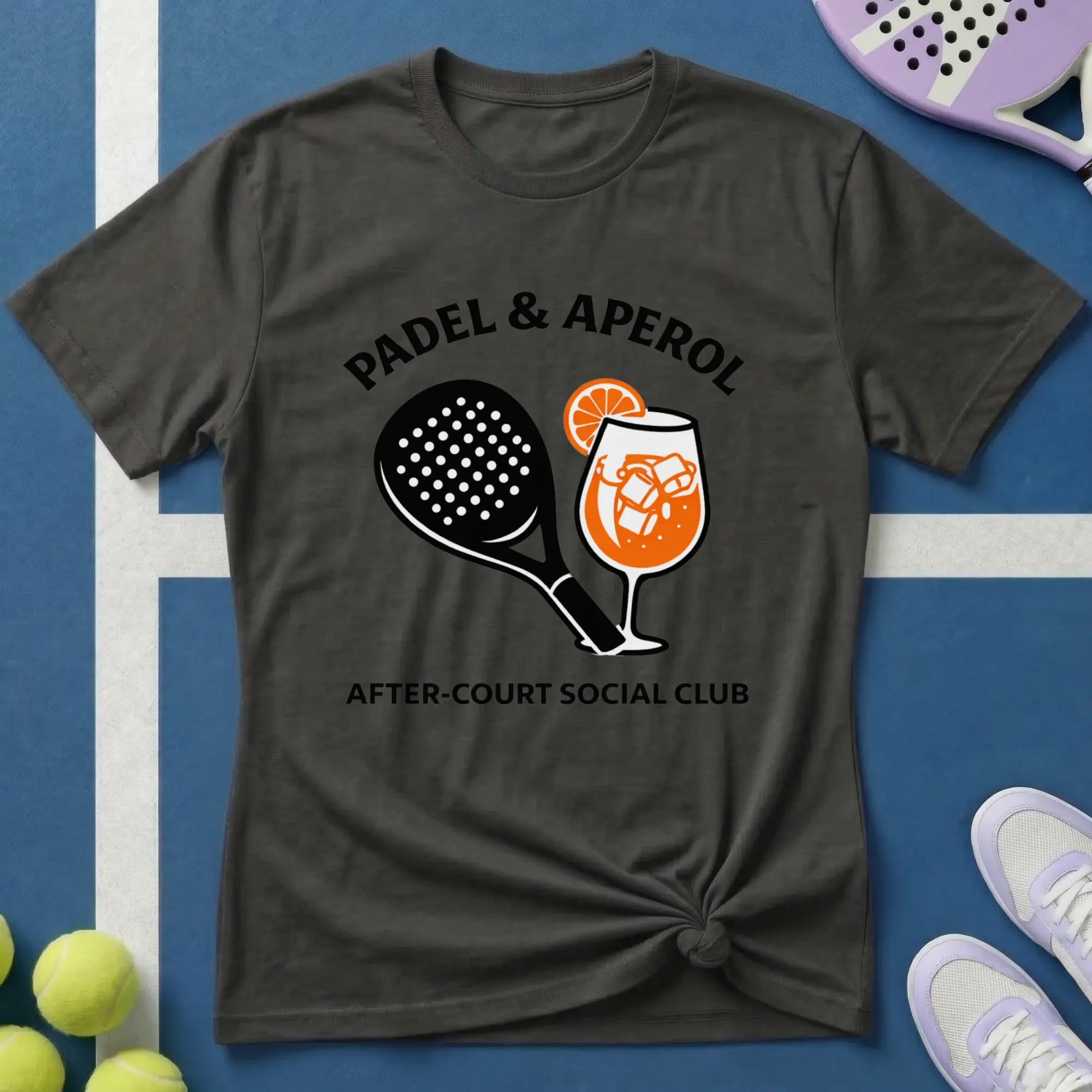 Padel & Aperol After-Court Social Club T‑Shirt