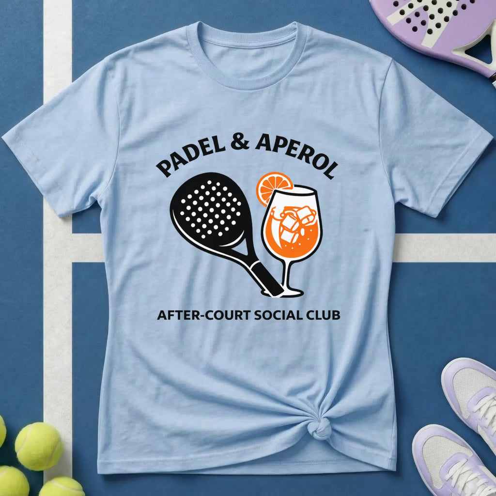 Padel & Aperol After-Court Social Club T‑Shirt