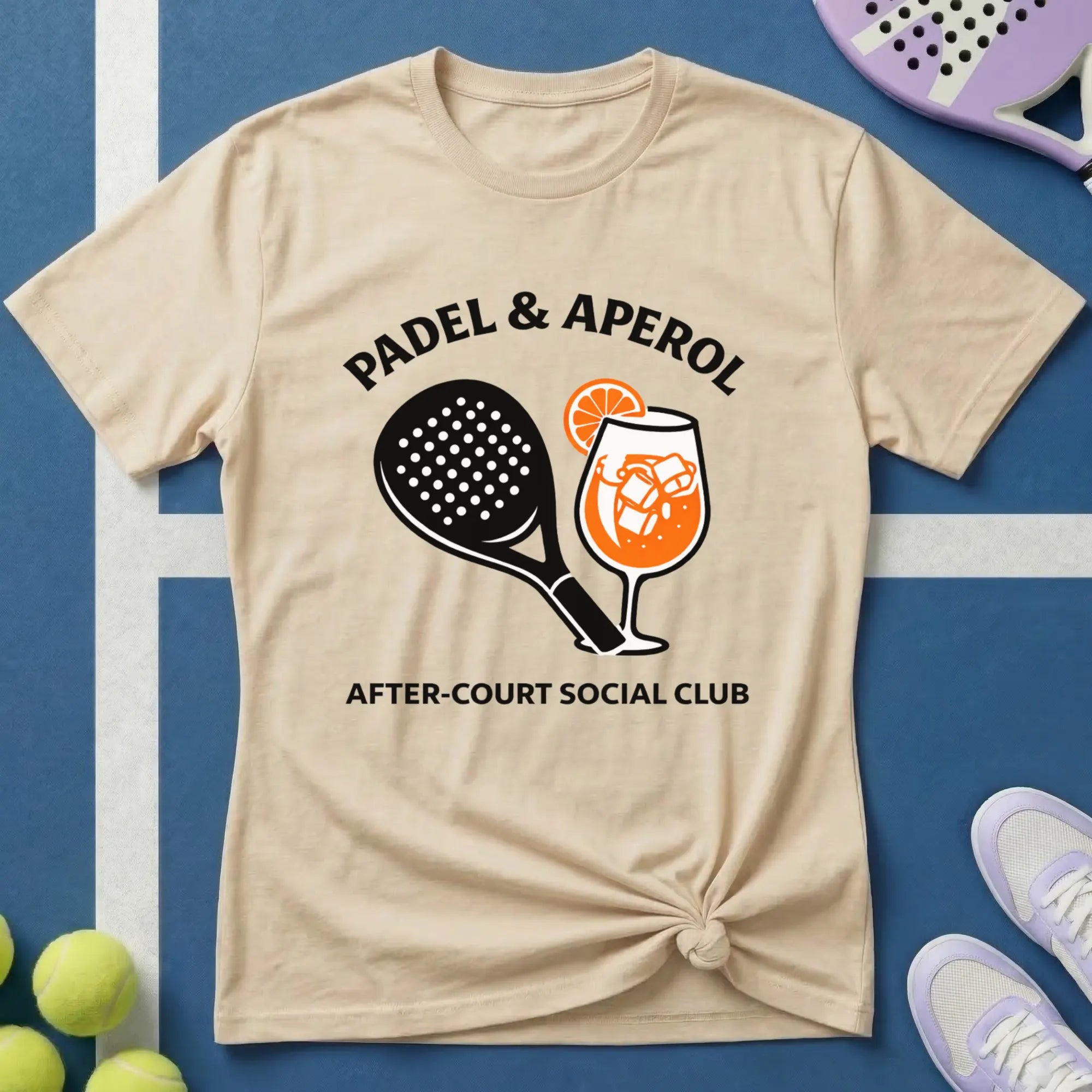 Padel & Aperol After-Court Social Club T‑Shirt