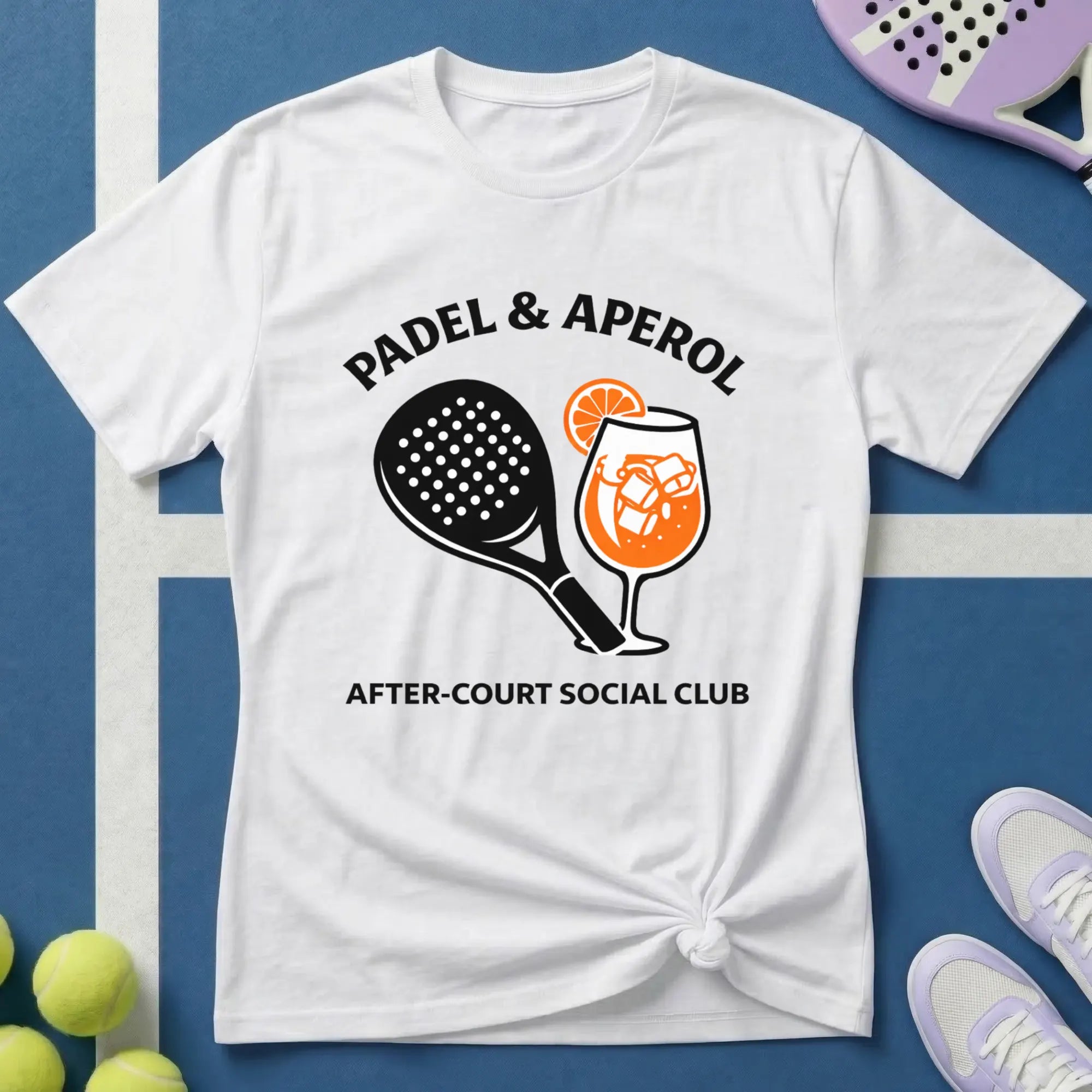 Padel & Aperol After-Court Social Club T‑Shirt