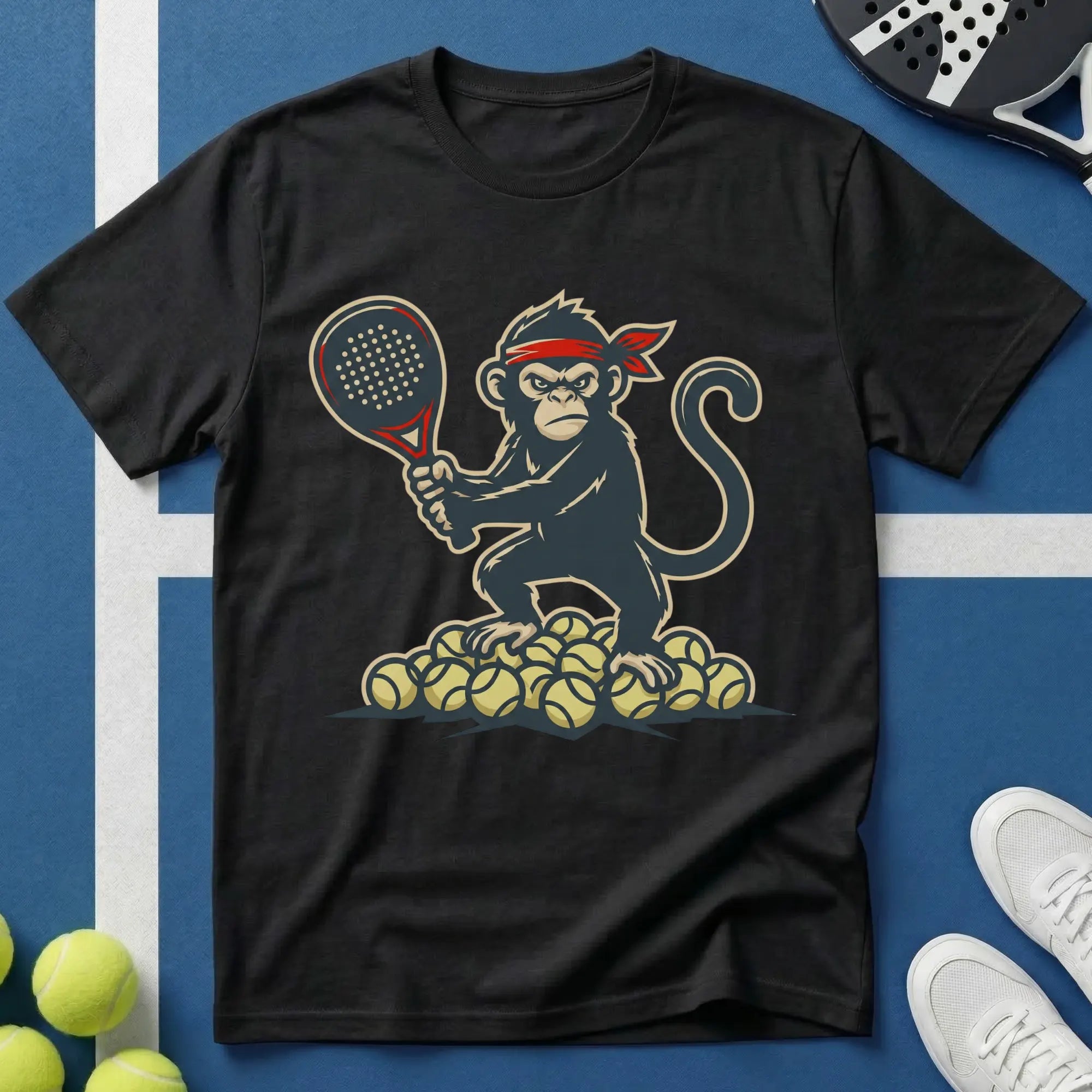 Padel Affe Comic Style T‑Shirt