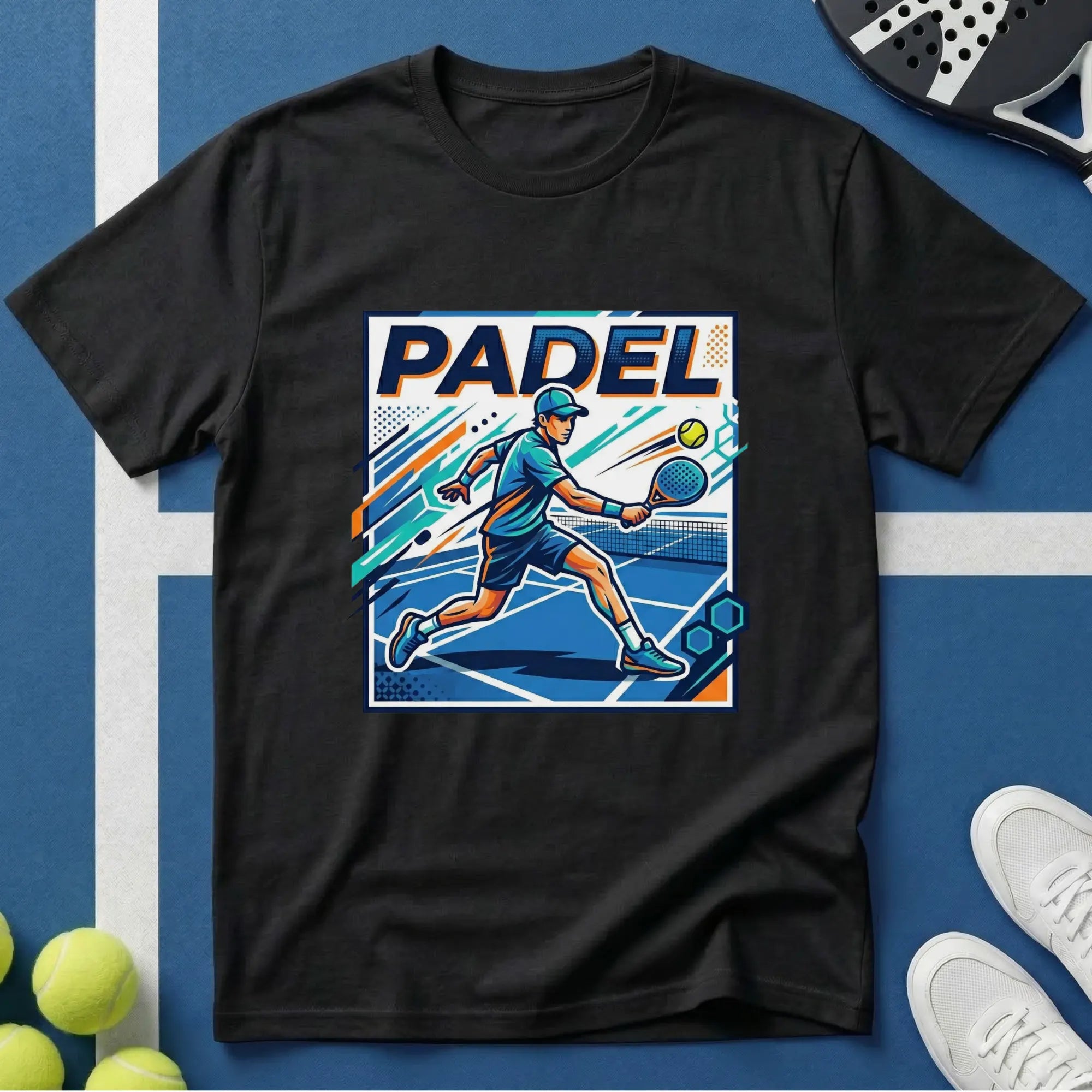 Padel Retro Spieler T-Shirt