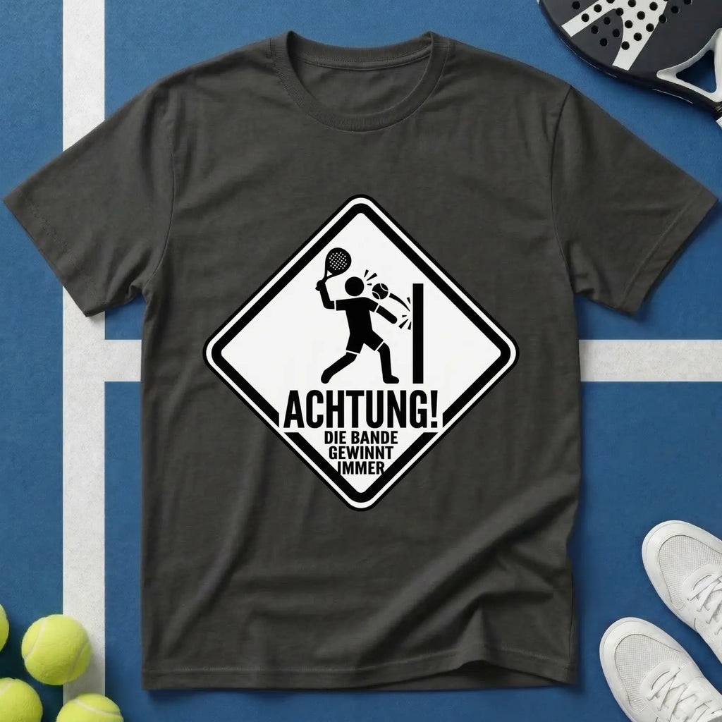 Achtung die Bande gewinnt immer Padel T‑Shirt