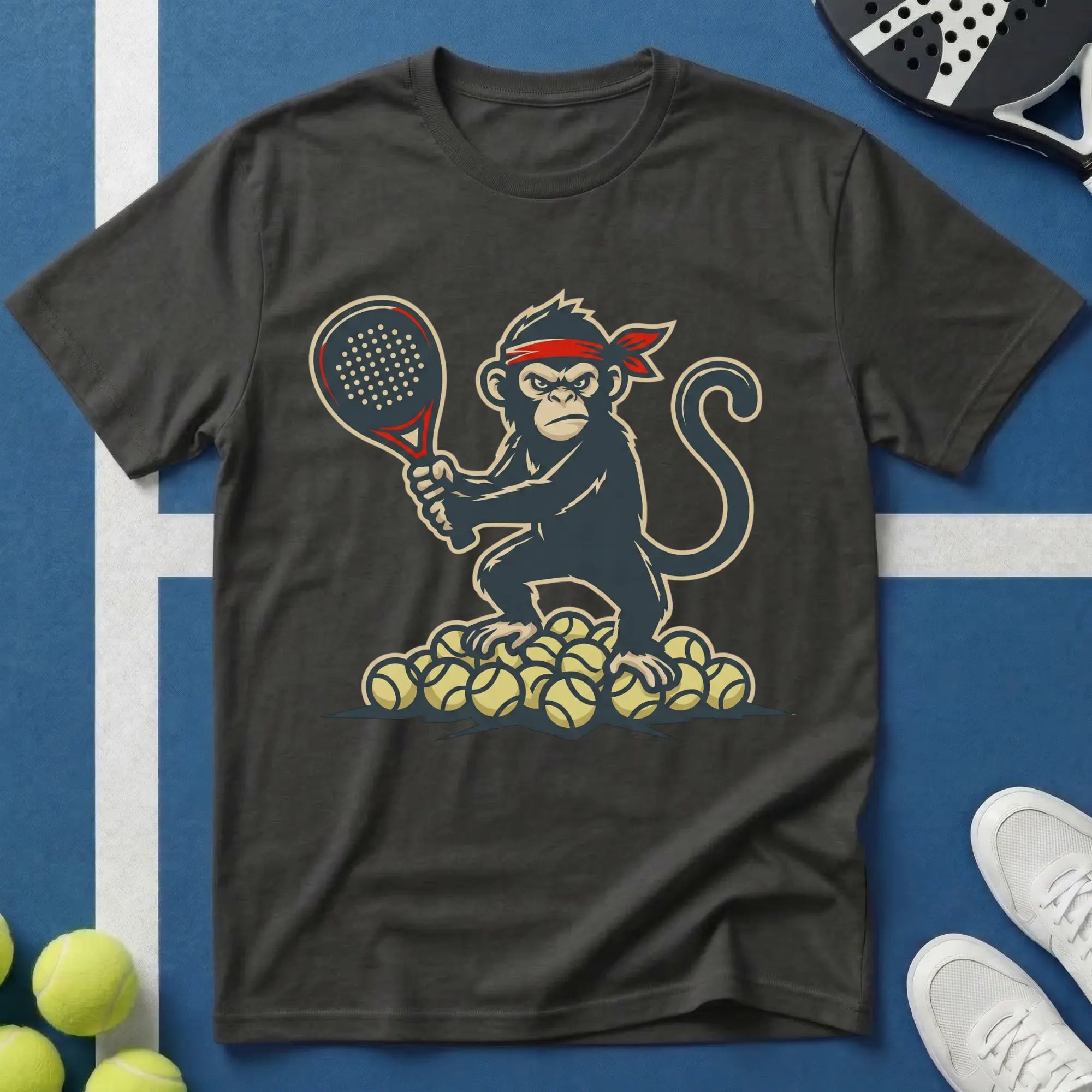 Padel Affe Comic Style T‑Shirt
