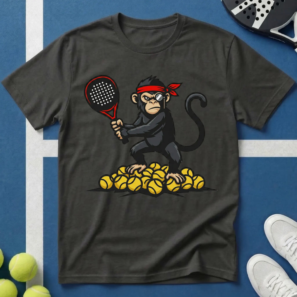Padel Affe mit Monokel T-Shirt