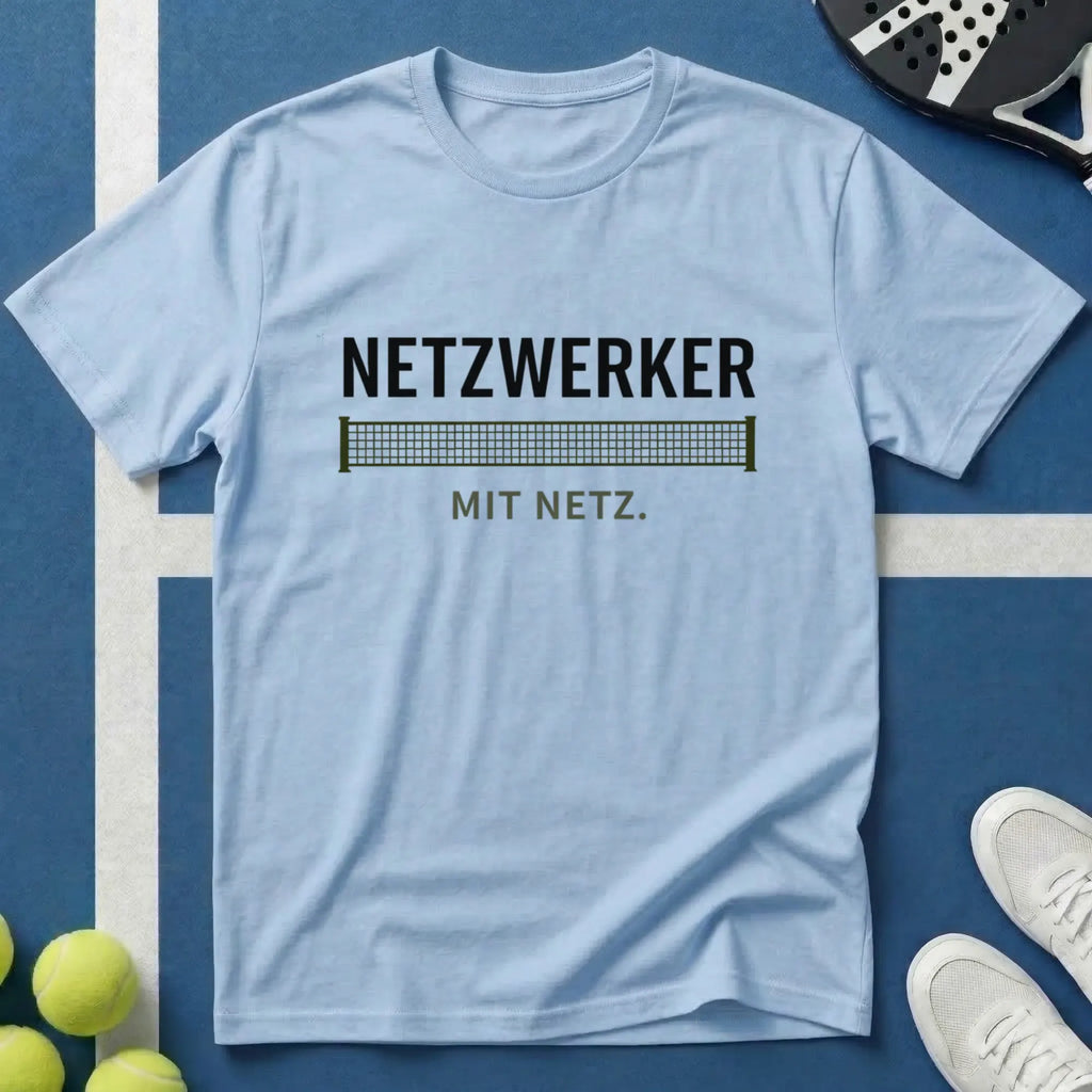 Padel Netzwerker mit Netz T-Shirt