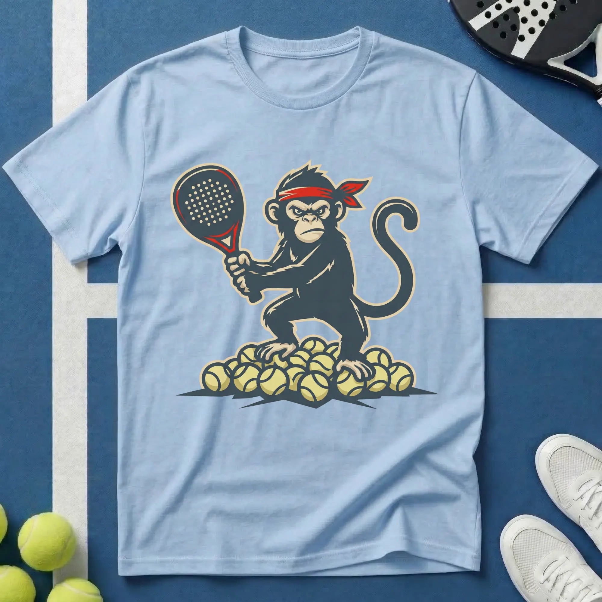 Padel Affe Comic Style T‑Shirt