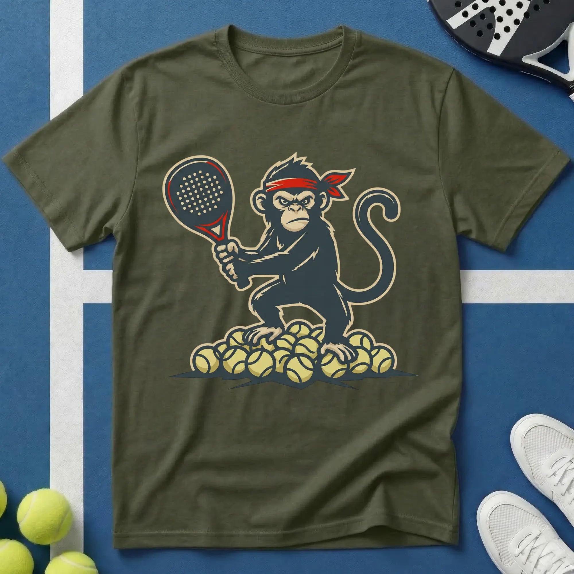 Padel Affe Comic Style T‑Shirt