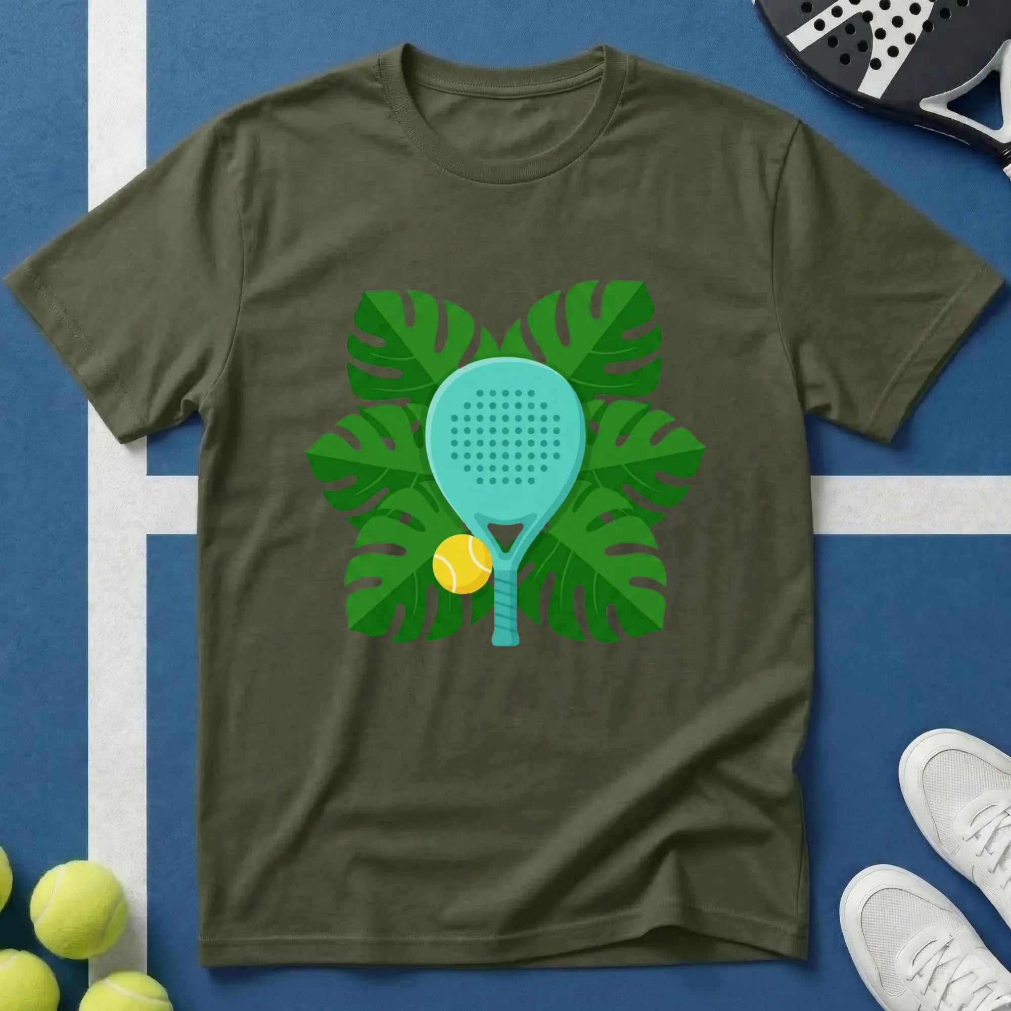Botanisches Padel T-Shirt