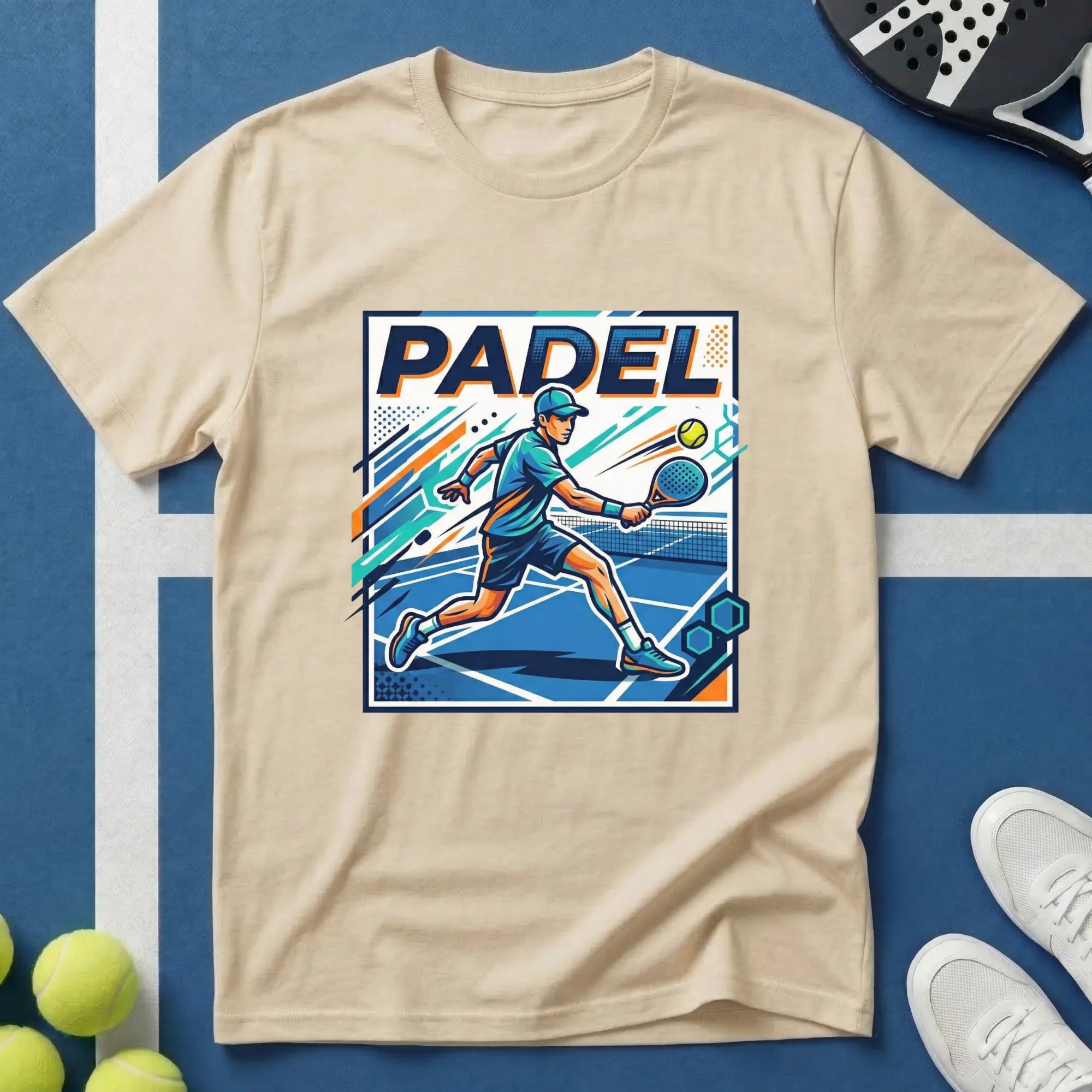 Padel Retro Spieler T-Shirt
