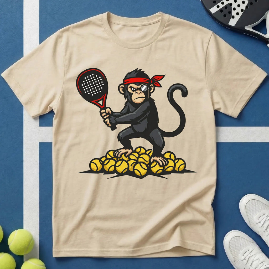 Padel Affe mit Monokel T-Shirt