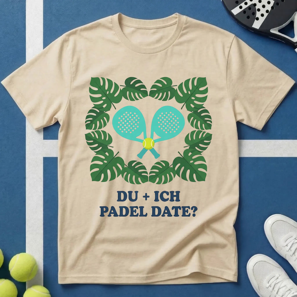 Du + Ich botanisches Padel Date T-Shirt