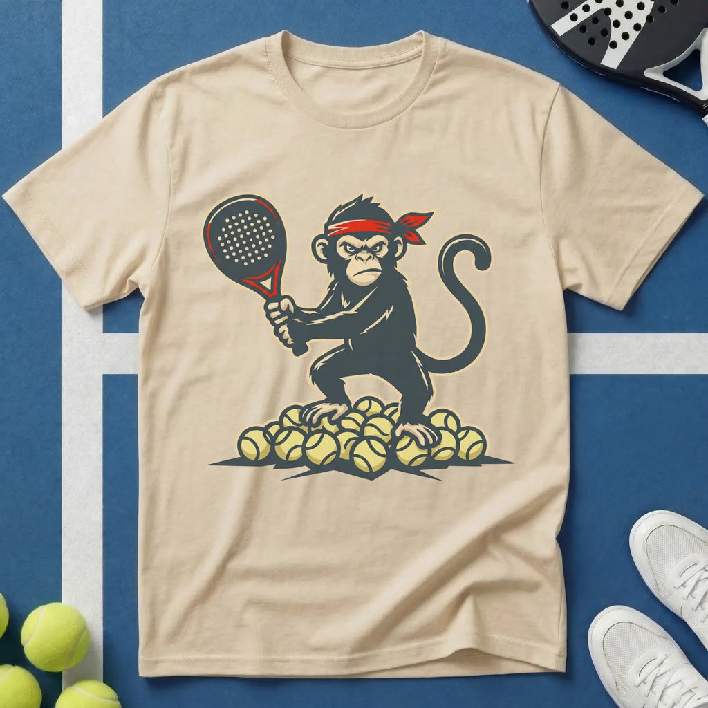 Padel Affe Comic Style T‑Shirt