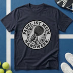 Padel ist mein Handwerk Wappen T-Shirt