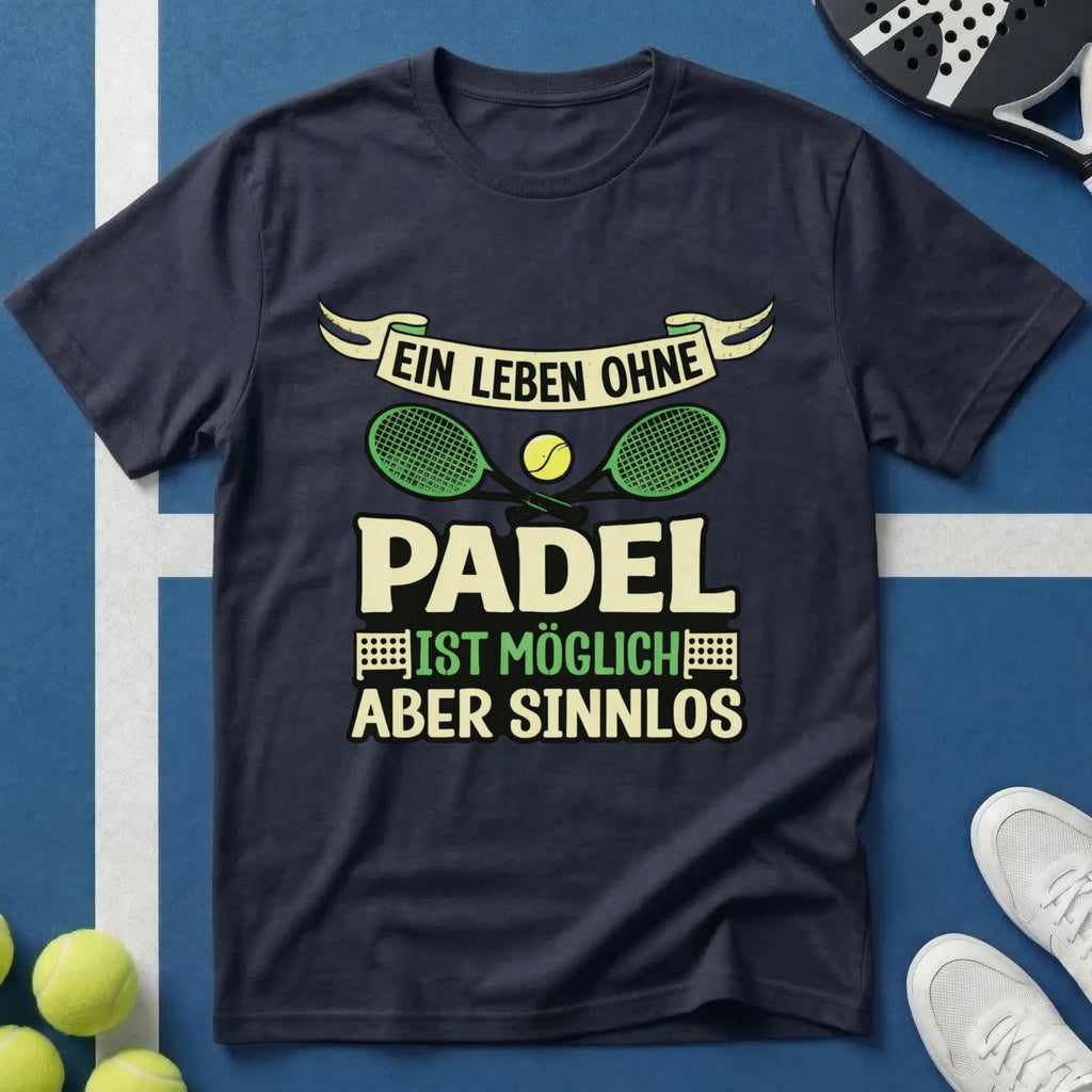 Ein Leben ohne Padel ist möglich aber sinnlos T-Shirt