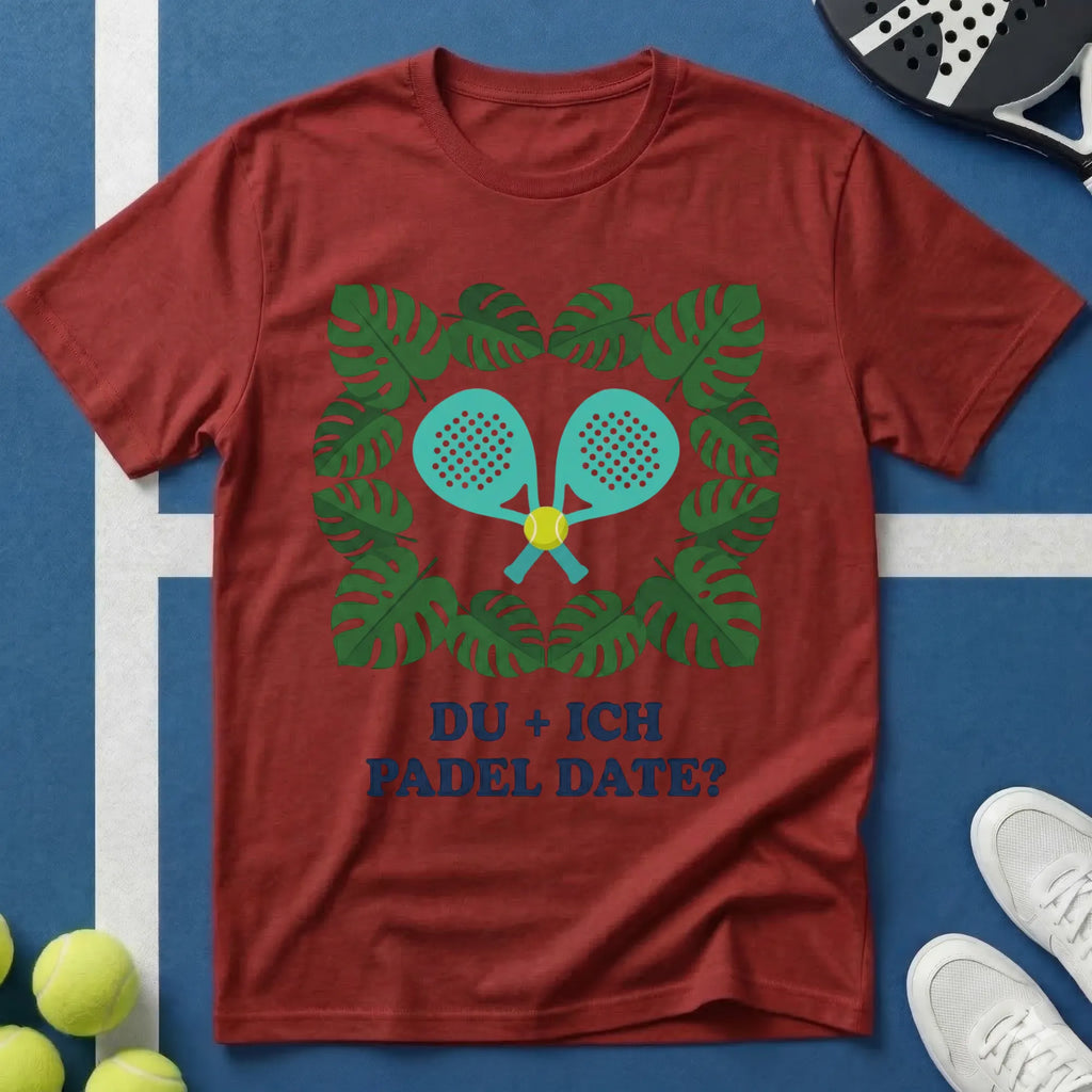 Du + Ich botanisches Padel Date T-Shirt