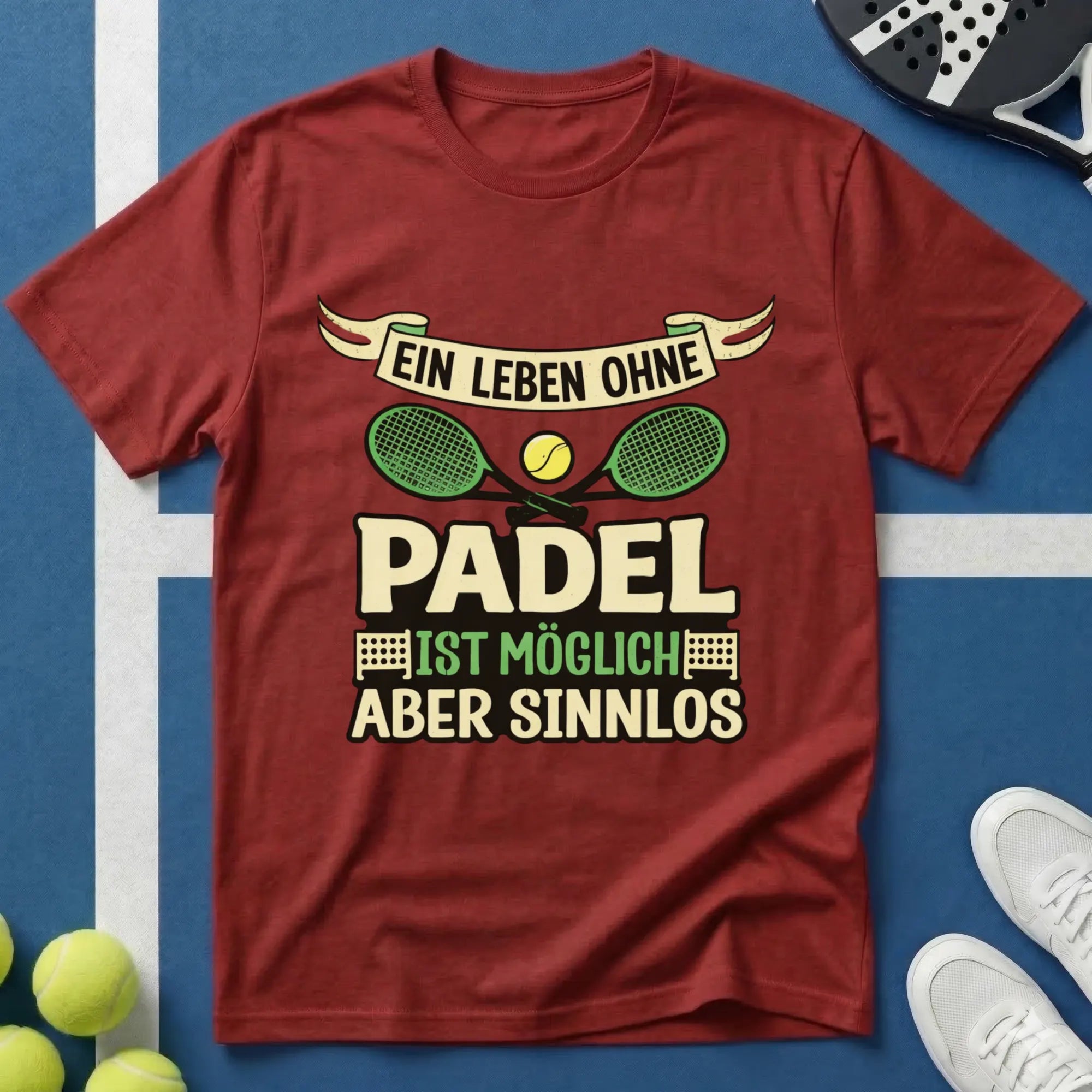 Ein Leben ohne Padel ist möglich aber sinnlos T-Shirt