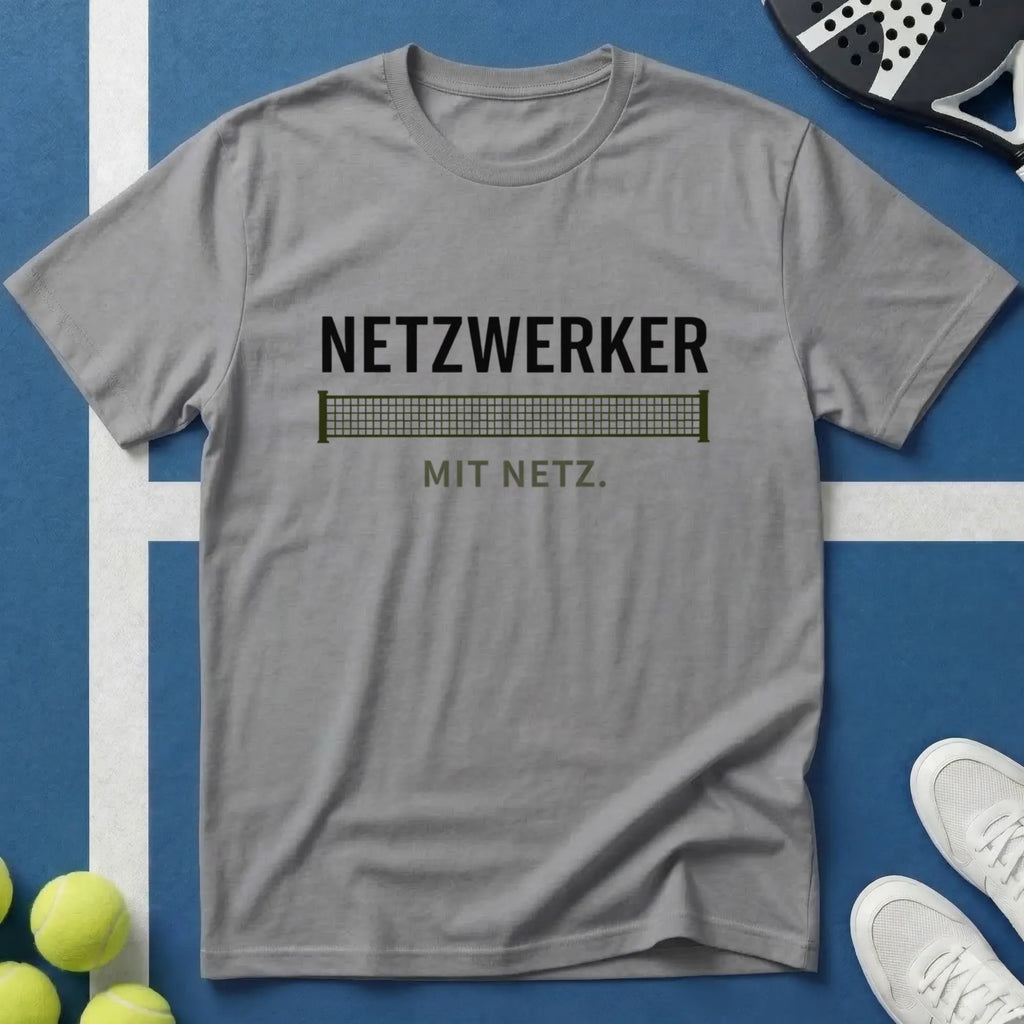 Padel Netzwerker mit Netz T-Shirt