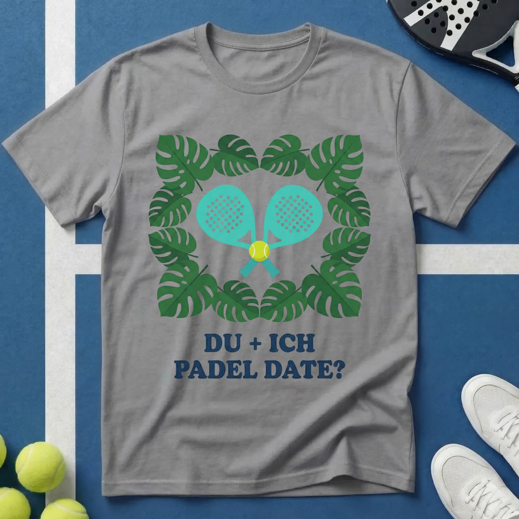 Du + Ich botanisches Padel Date T-Shirt