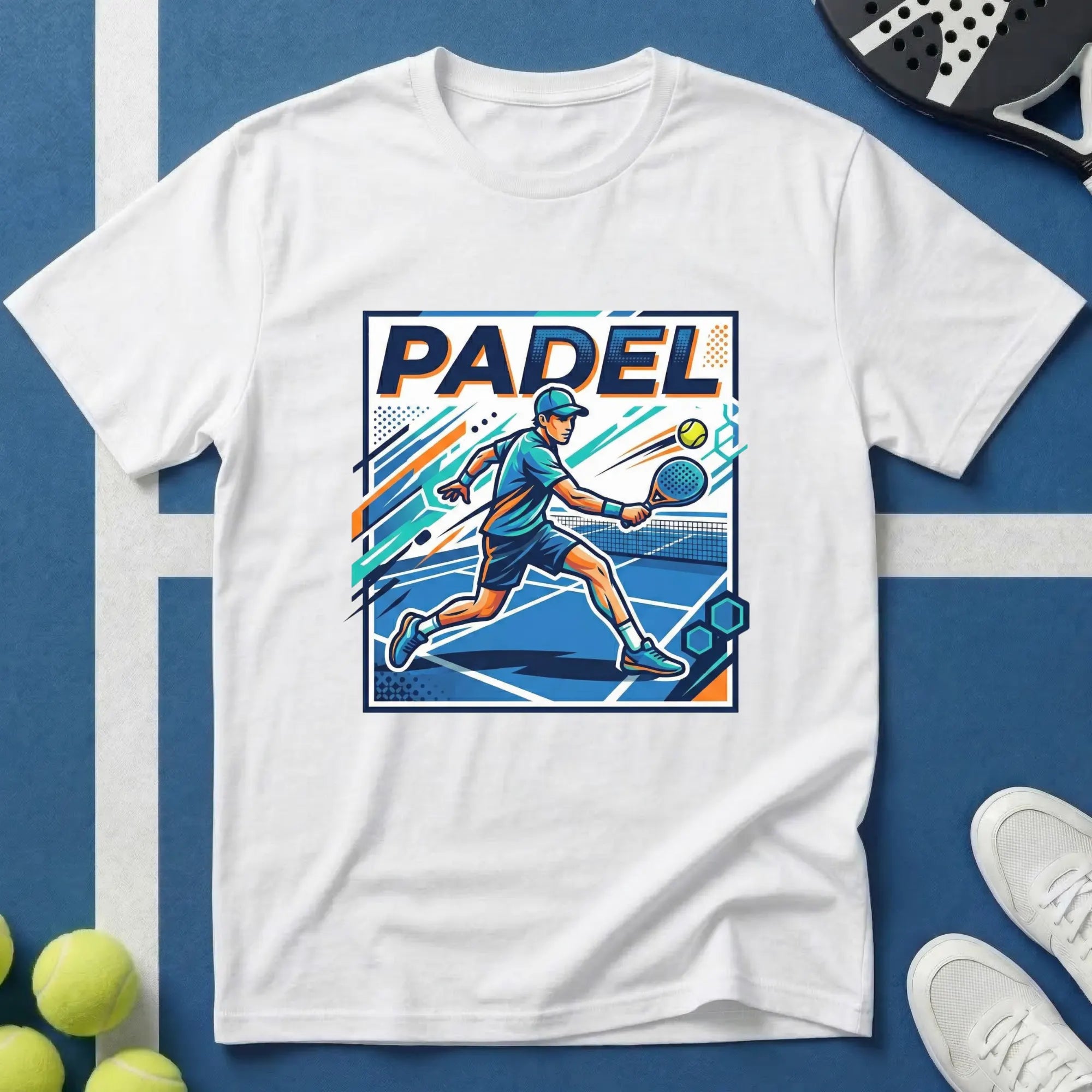 Padel Retro Spieler T-Shirt
