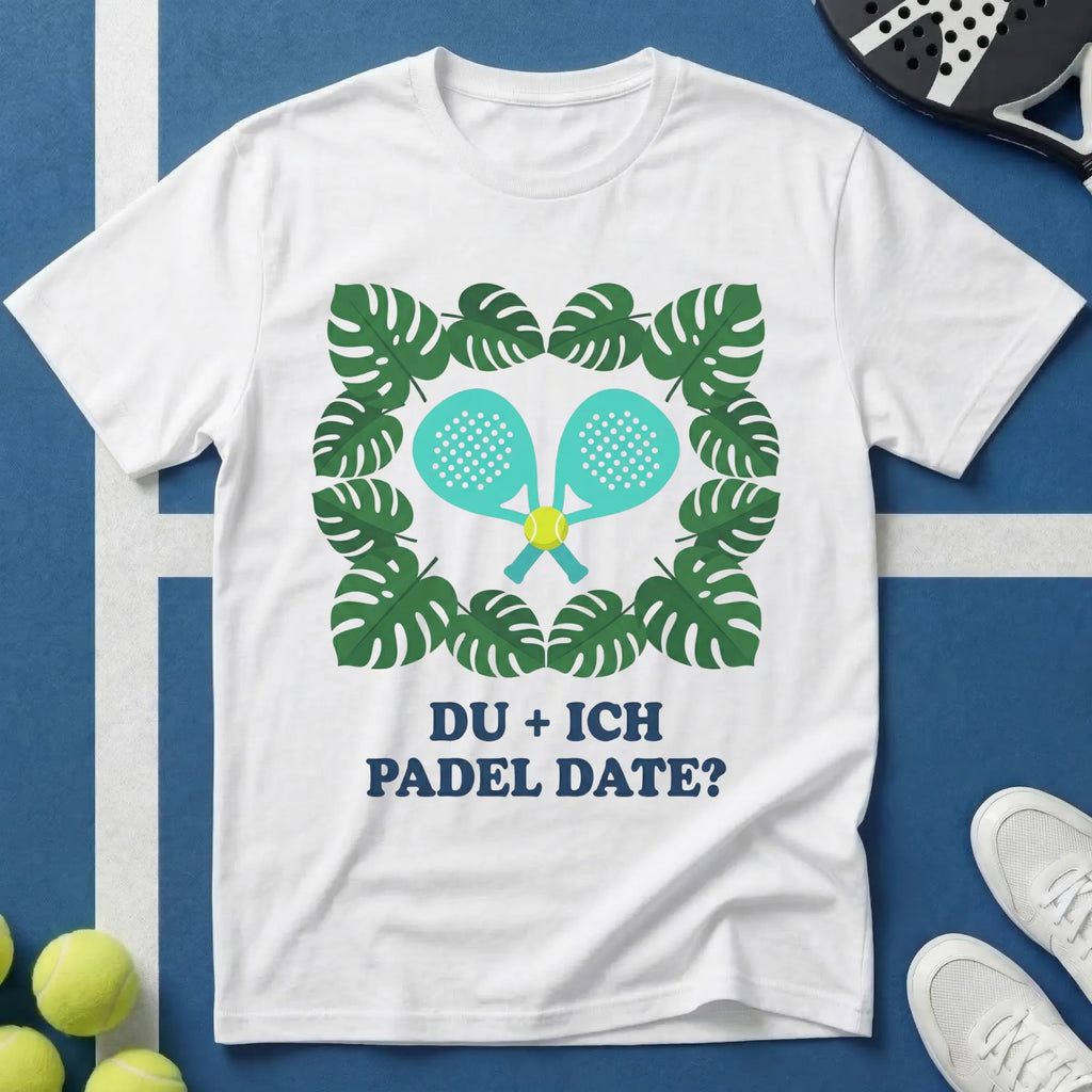 Du + Ich botanisches Padel Date T-Shirt