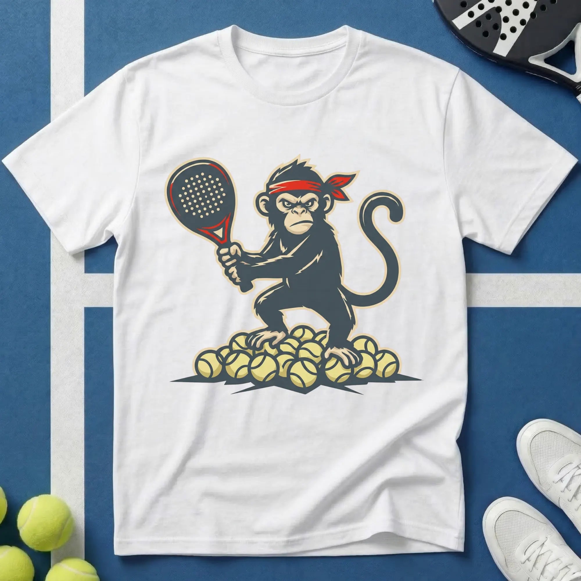 Padel Affe Comic Style T‑Shirt