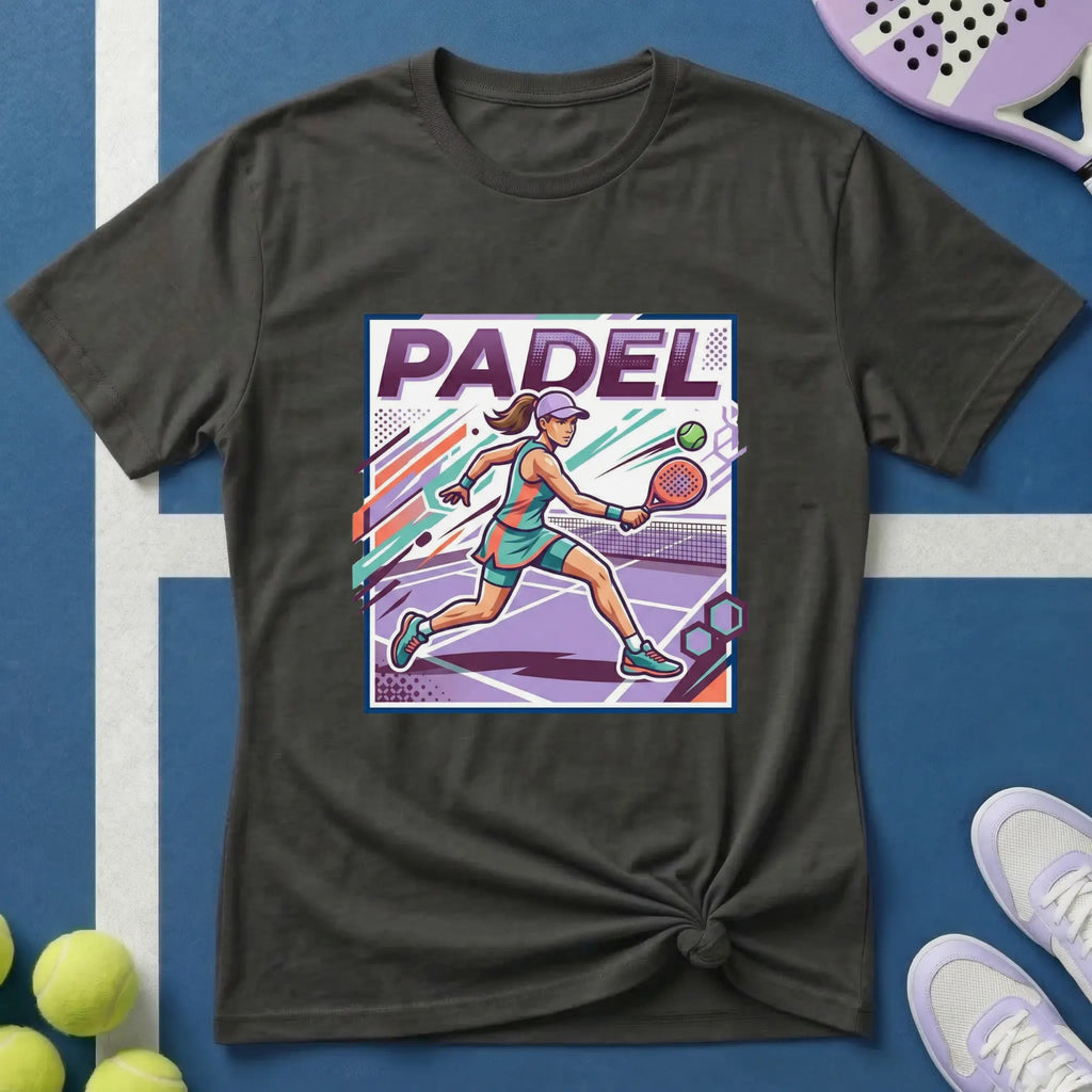 Retro Padel Spielerin T-Shirt