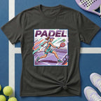 Retro Padel Spielerin T-Shirt