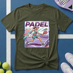 Retro Padel Spielerin T-Shirt