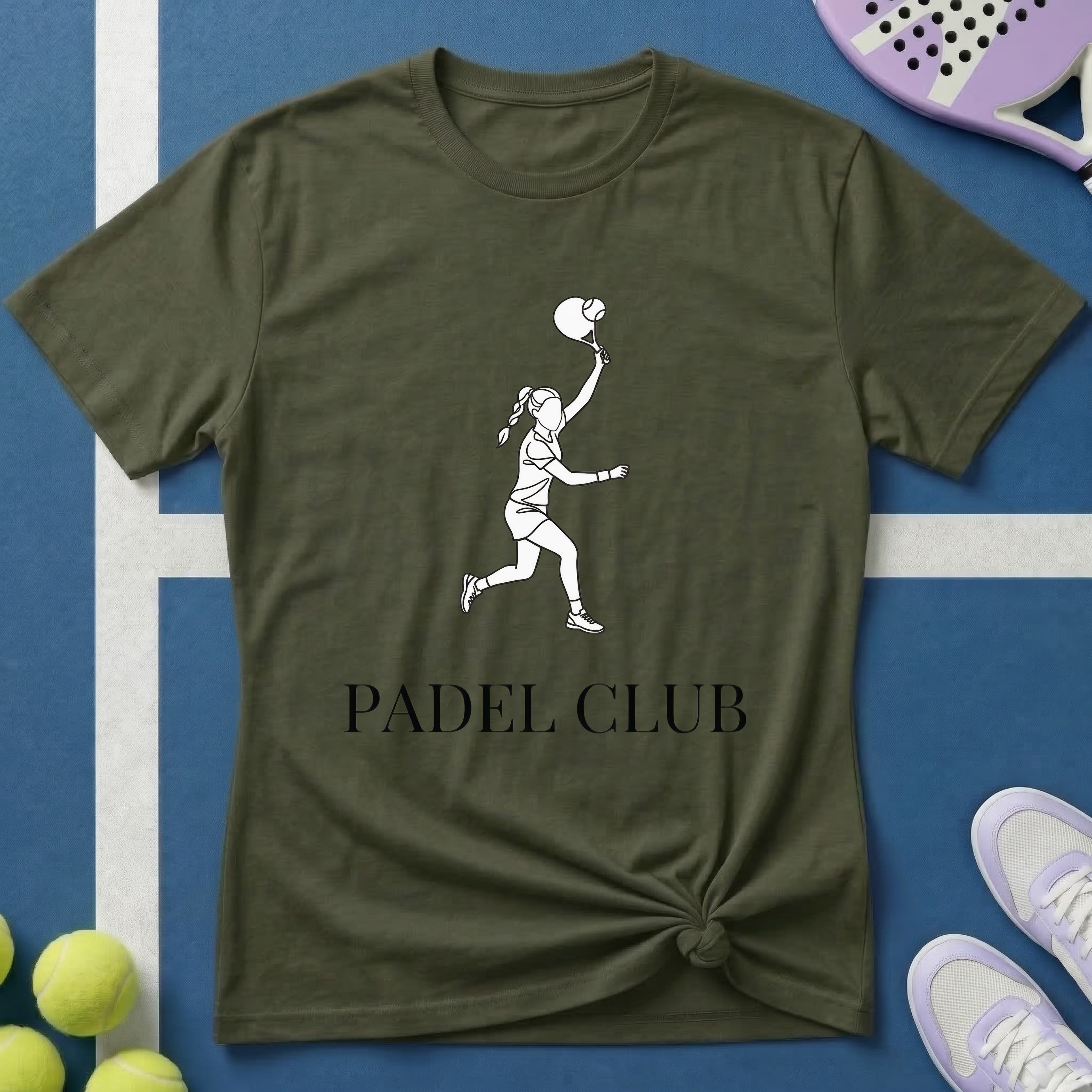 Padel Club Line Art T-Shirt