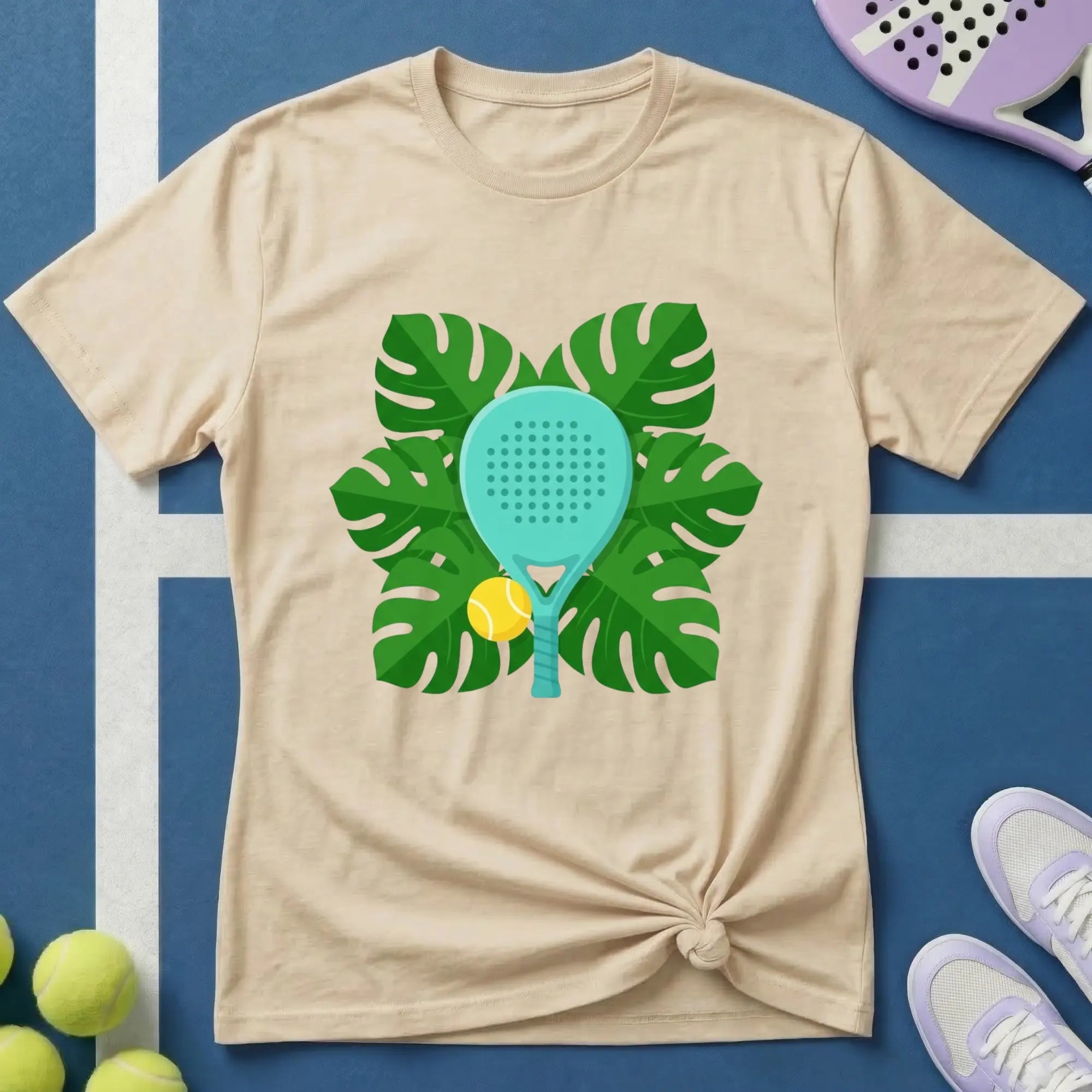Botanisches Padel T-Shirt