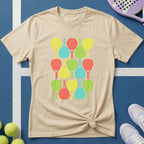 Buntes Padel Pop Art Pattern T-Shirt