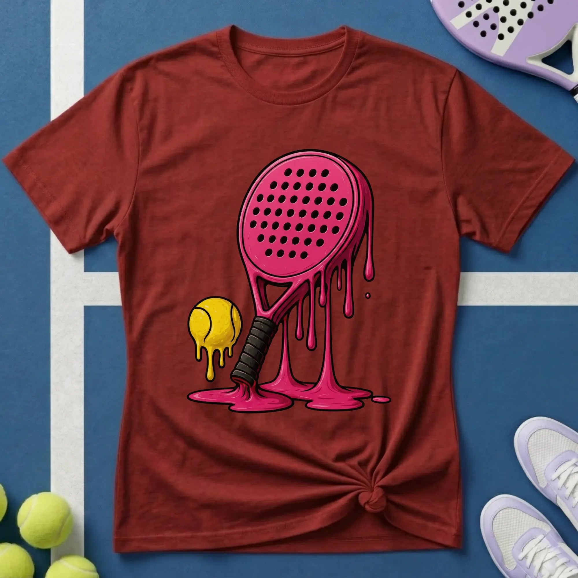 Dripping pink Padel T-Shirt