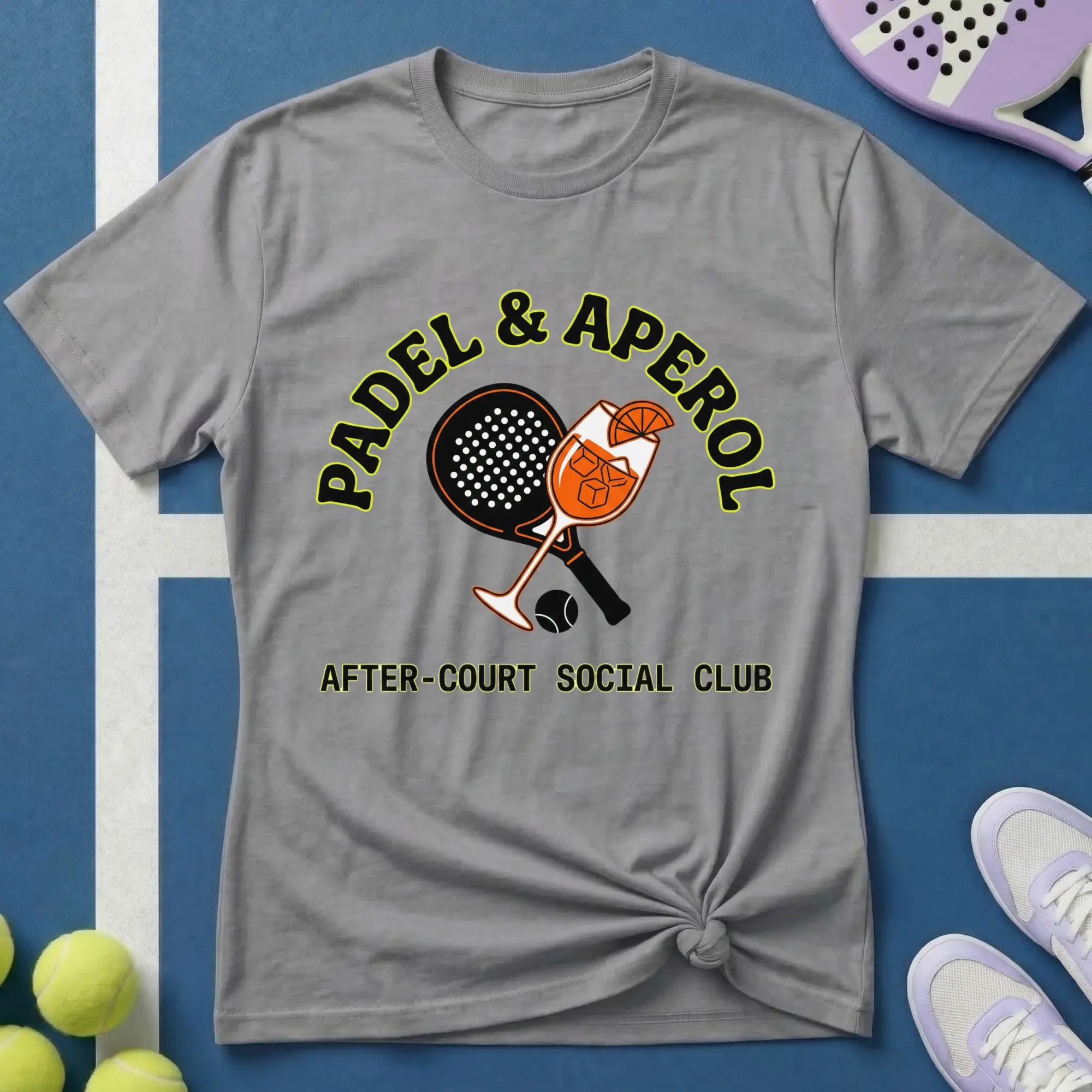 Padel & Aperol After-Court Social Club T‑Shirt
