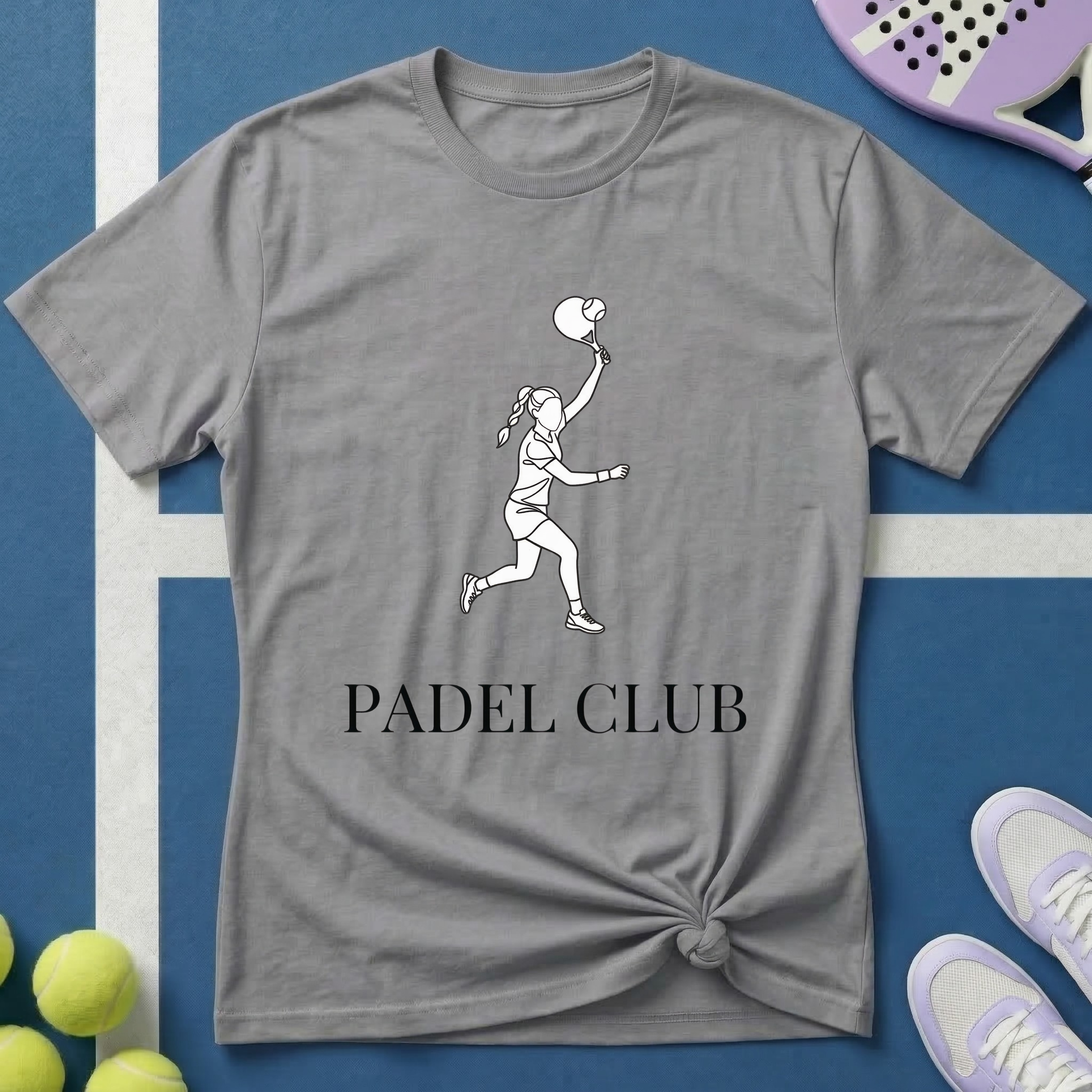 Padel Club Line Art T-Shirt