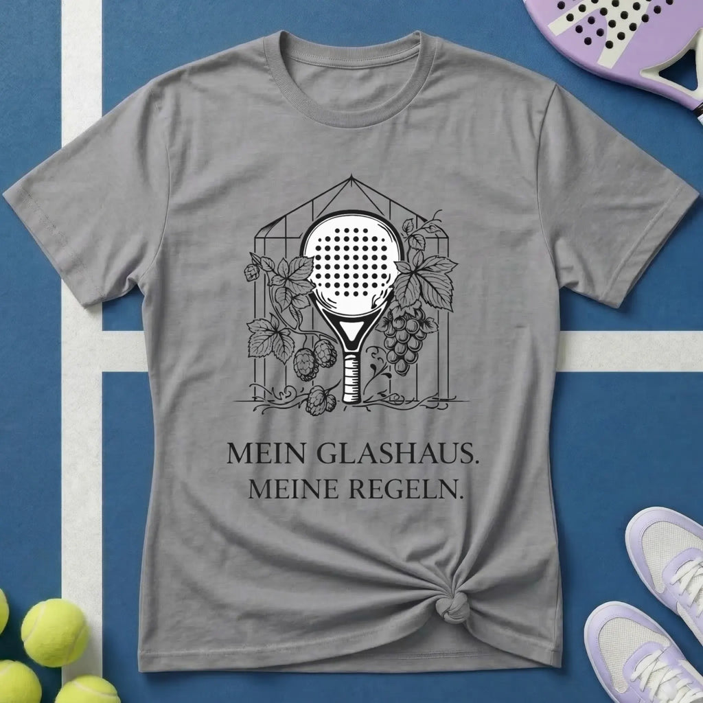 Padel mein Glashaus meine Regeln T-Shirt