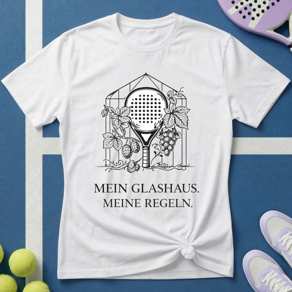 Padel mein Glashaus meine Regeln T-Shirt