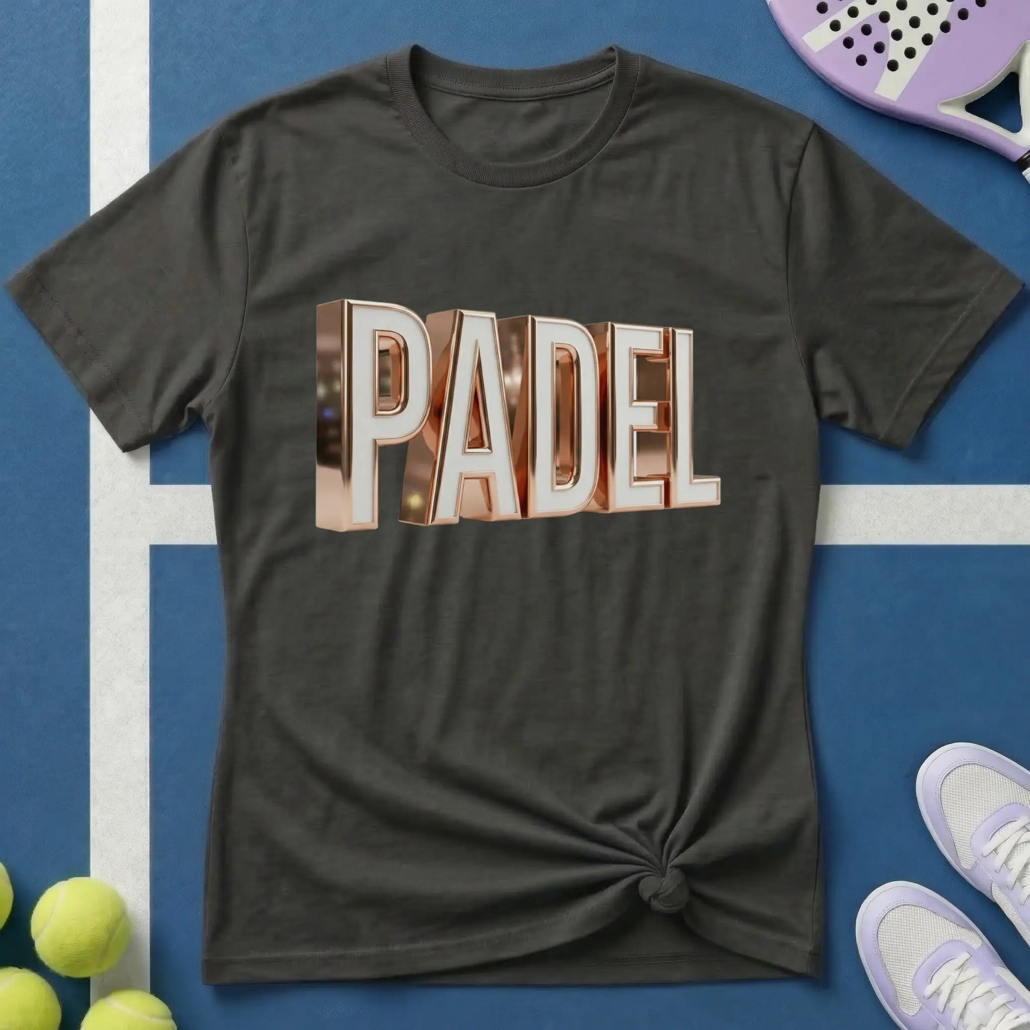 Padel 3D Rose Gold T-Shirt