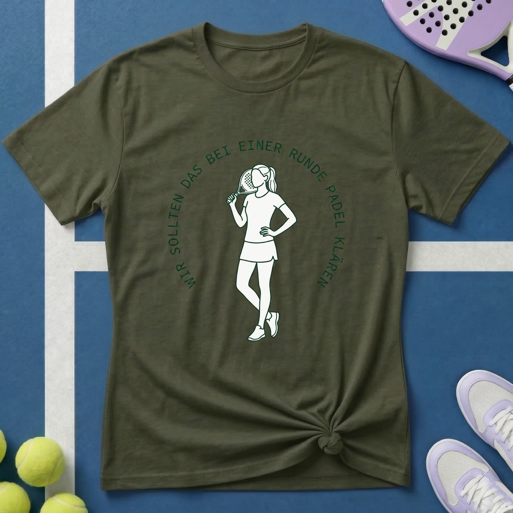Wir sollten das bei einer Runde Padel klären T-Shirt