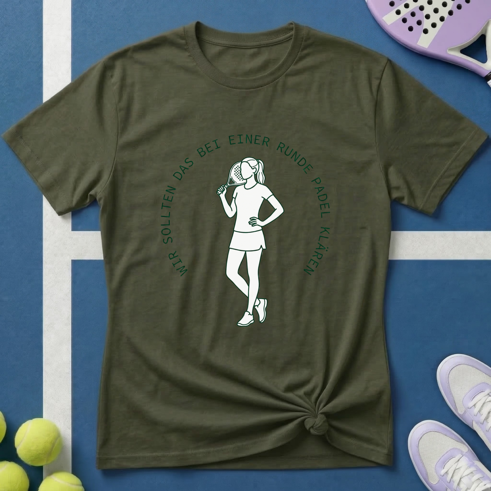 Wir sollten das bei einer Runde Padel klären T-Shirt