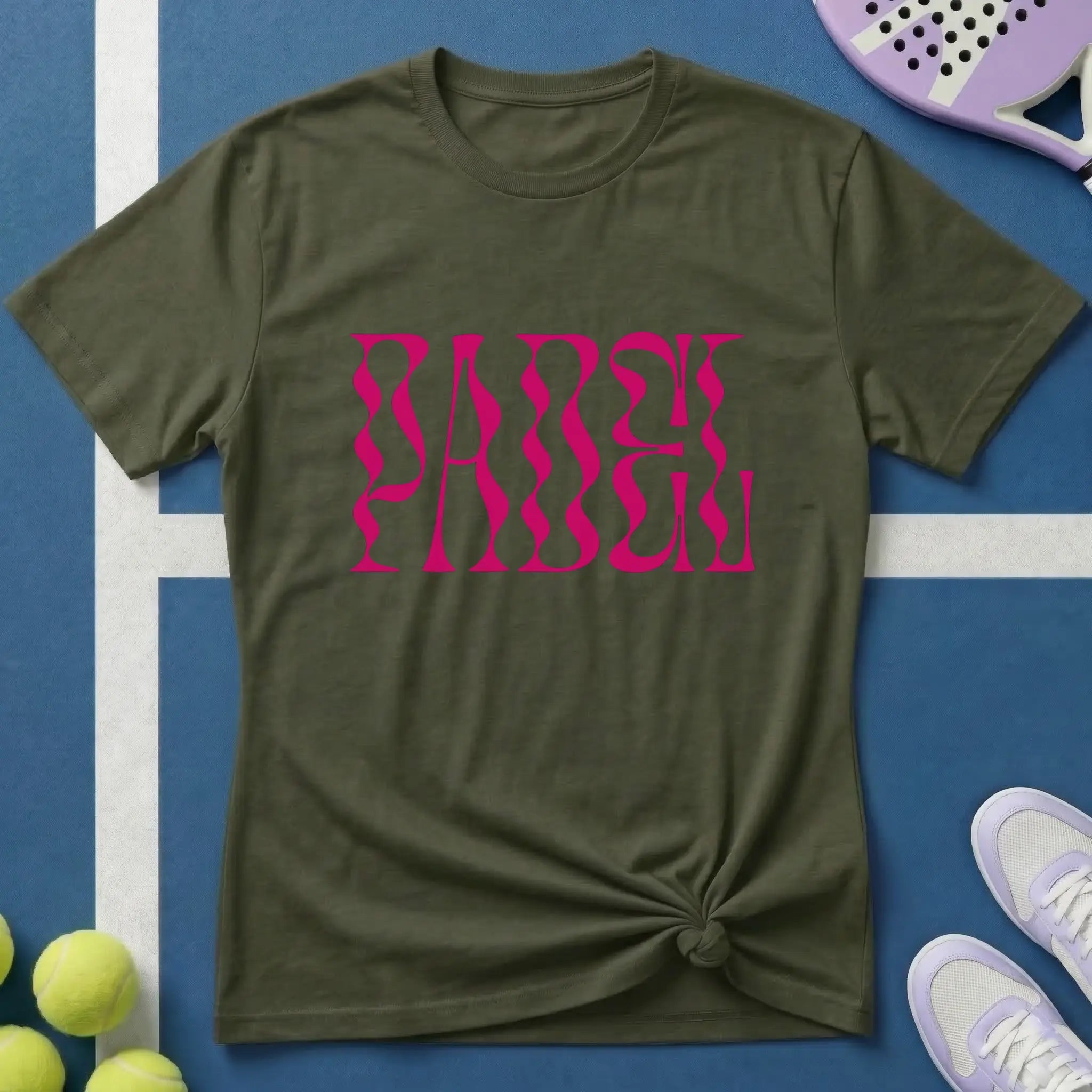 Wavy Pink Padel T-Shirt